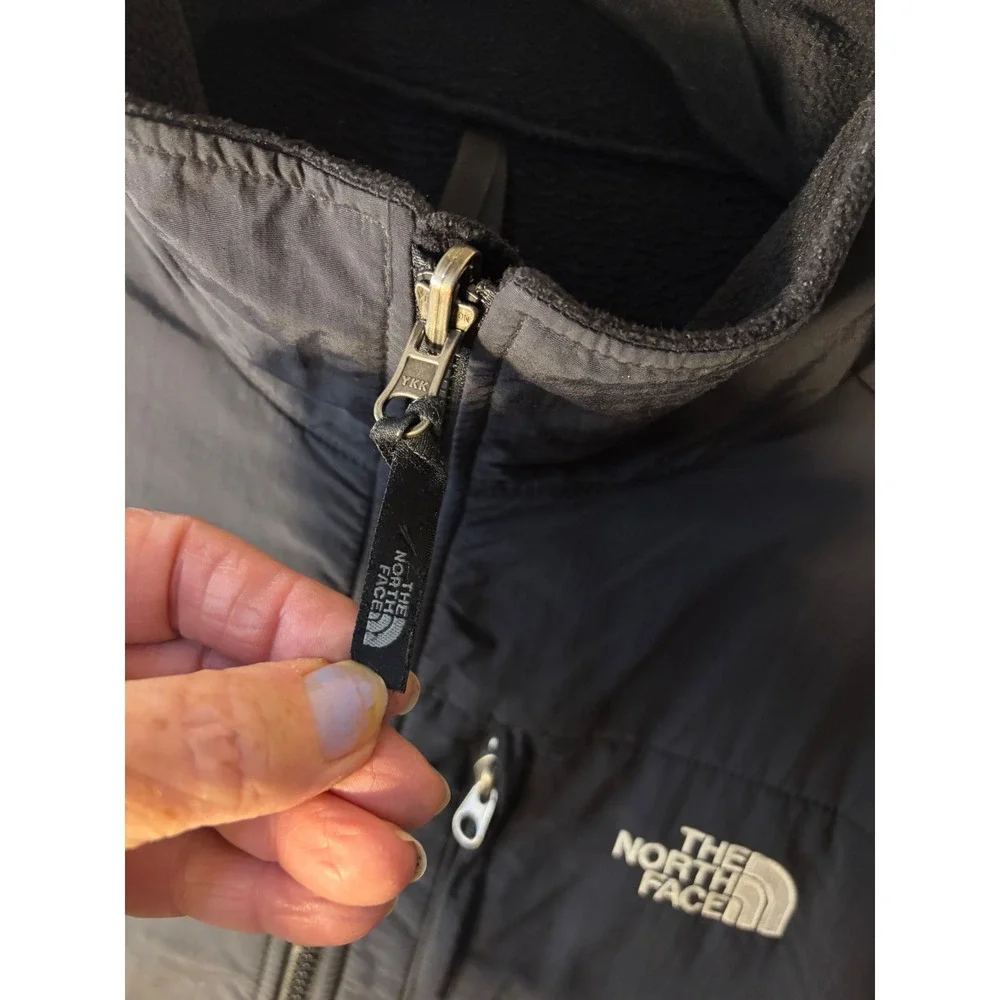 The North Face Denali Polartec Fleece Jacket Black Full Zip Mens Large
